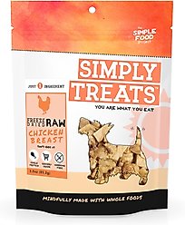 Simple Food Project Chicken Breast Freeze-Dried Dog Treats, 3-oz