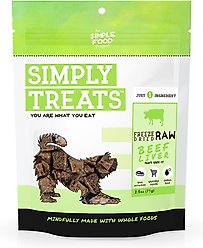 Simple Food Project Bison Liver Freeze-Dried Dog Treats, 2.5-oz