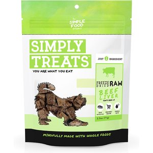 Simple Food Project Bison Liver Freeze-Dried Dog Treats, 2.5-oz