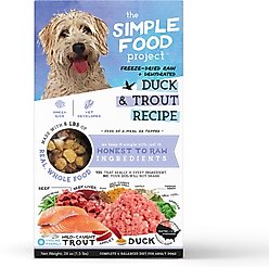 Simple Food Project Duck & Trout Recipe Freeze-Dried Dog Food, 1.5-lb box slide 1 of 7
