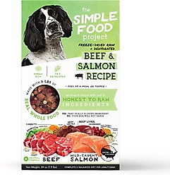 Simple Food Project Beef & Salmon Recipe Freeze-Dried Dog Food, 1.5-lb box slide 1 of 7