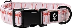 Lucy & Co. Take a Bow Polyester Dog Collar, Medium: 13 to 20-in neck, 1-in wide