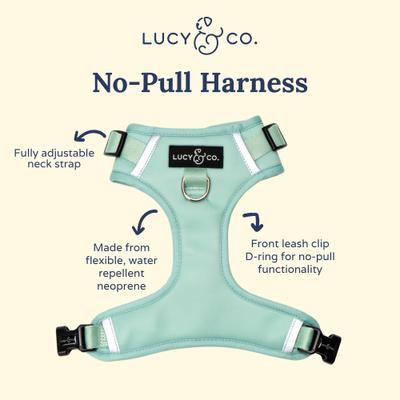 Show full view: Lucy & Co. Spring Green No Pull Dog Harness, Medium: 17 to 23-in chest slide 5 of 10
