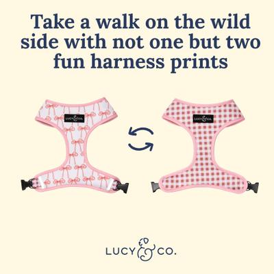 Show full view: Lucy & Co. Take a Bow Reversible Dog Harness, Small: 14 to 18-in chest slide 5 of 9