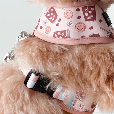 Show full view: Lucy & Co. Iced Coffee SZN Reversible Dog Harness, Small: 14 to 18-in chest slide 6 of 7
