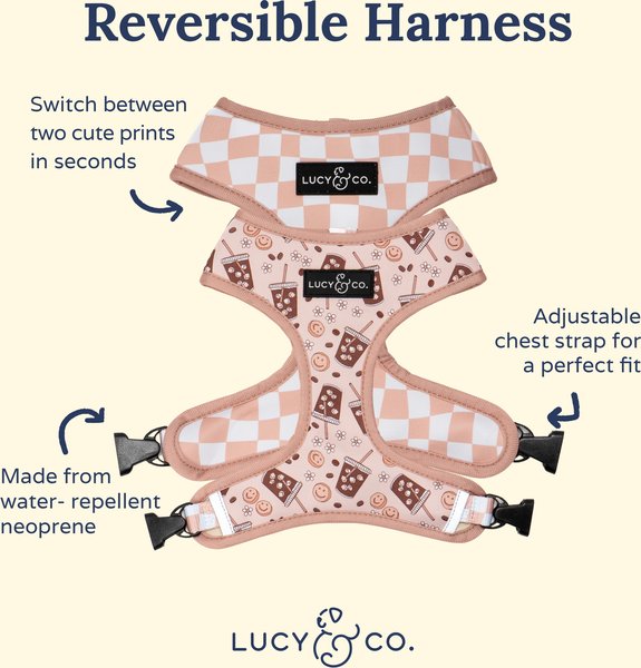 Lucy & Co. Cozy Cottage Reversible Dog Harness