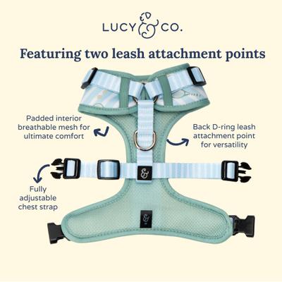Show full view: Lucy & Co. Match Point No Pull Dog Harness, Large: 20 to 28-in chest slide 6 of 8