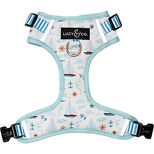 Lucy & Co. Nautical by Nature No Pull Dog Harness, Small: 14 to 18-in chest
