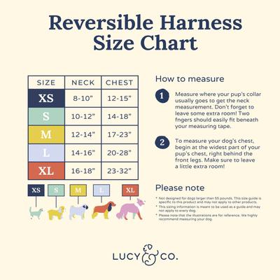 Show full view: Lucy & Co. Just Chill Reversible Dog Harness, Large: 20 to 28-in chest slide 10 of 10