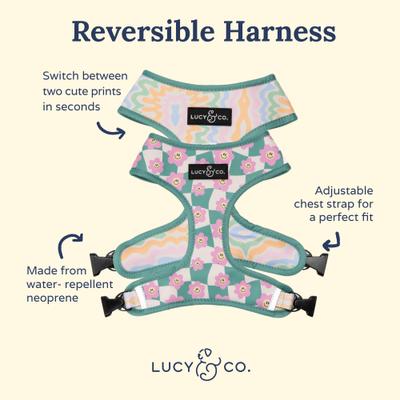 Show full view: Lucy & Co. Just Chill Reversible Dog Harness, Large: 20 to 28-in chest slide 7 of 10
