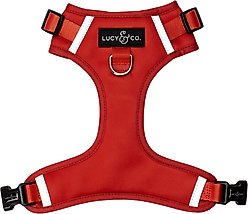 Lucy & Co. Cherry Red No Pull Dog Harness, Medium: 17 to 23-in chest