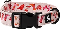 Lucy & Co. Howdy, Honey Polyester Dog Collar, Medium: 13 to 20-in neck, 1-in wide