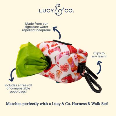 Show full view: Lucy & Co. Howdy, Honey Leash Attachment Dog Poop Bag Dispenser slide 5 of 5