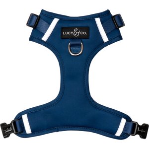 Lucy & Co. Navy No Pull Dog Harness, Small: 14 to 18-in chest