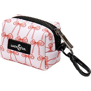 Lucy & Co. Take a Bow Leash Attachment Dog Poop Bag Dispenser