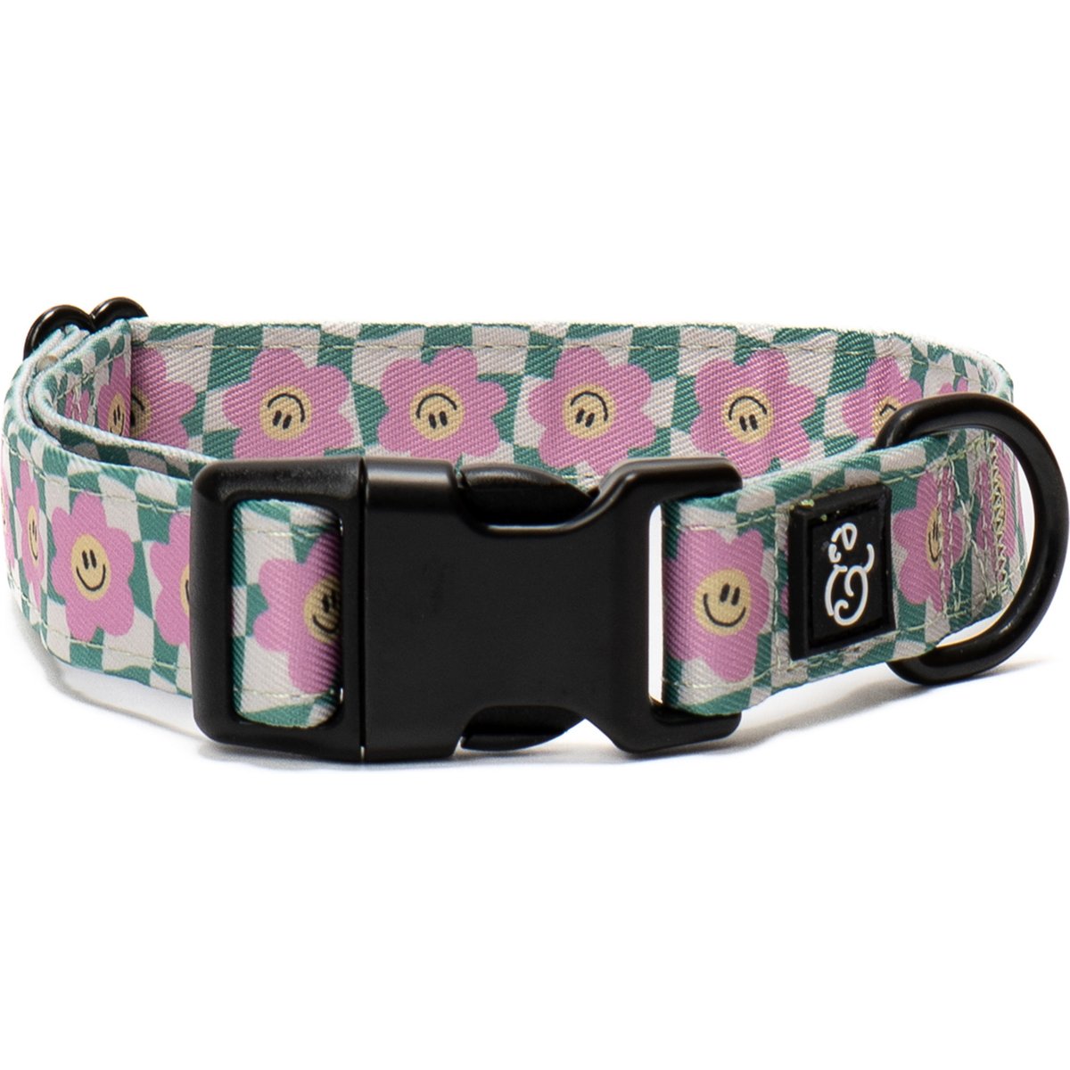 Lucy & Co. Just Chill Polyester Dog Collar, Medium: 13 to 20-in neck, 1-in wide