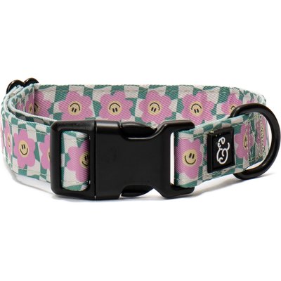 Lucy & Co. Lucy & Co. Just Chill Polyester Dog Collar, Medium: 13 to 20-in neck, 1-in wide