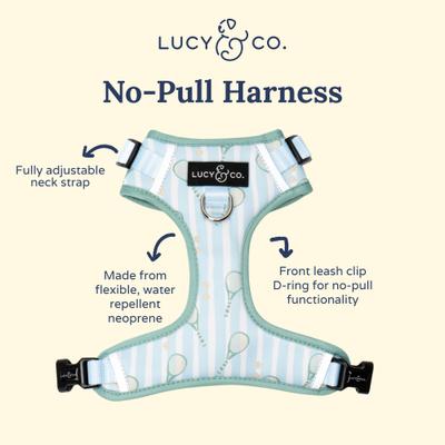 Show full view: Lucy & Co. Match Point No Pull Dog Harness, Large: 20 to 28-in chest slide 5 of 8