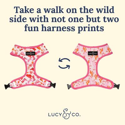Show full view: Lucy & Co. Howdy, Honey Reversible Dog Harness, Small: 14 to 18-in chest slide 8 of 9