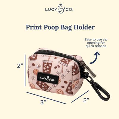Show full view: Lucy & Co. Iced Coffee SZN Leash Attachment Dog Poop Bag Dispenser slide 3 of 6