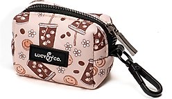 Lucy & Co. Iced Coffee SZN Leash Attachment Dog Poop Bag Dispenser