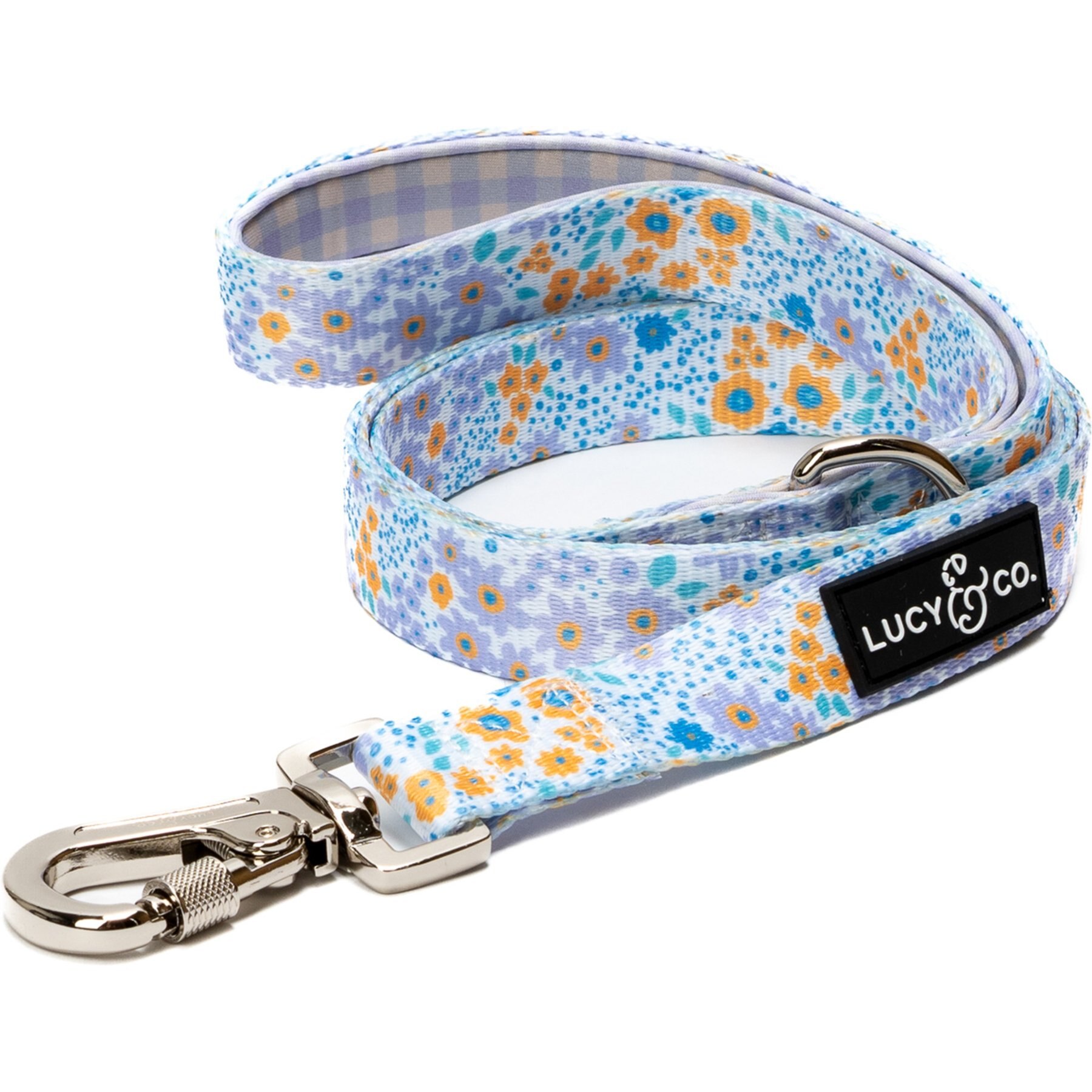 Lucy & Co. Among the Wildflowers Polyester Dog Leash, Small: 5-ft long, 0.6-in wide