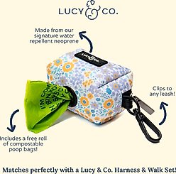 Lucy & Co. Among the Wildflowers Leash Attachment Dog Poop Bag Dispenser slide 2 of 4