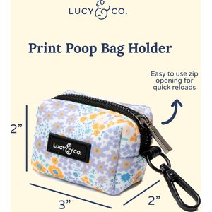 Lucy & Co. Among the Wildflowers Leash Attachment Dog Poop Bag Dispenser