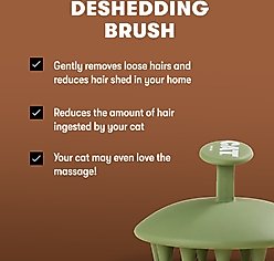 CAT By Dr Lisa Deshedding Cat Brush, Olive slide 2 of 4