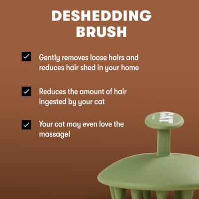 Show full view: CAT By Dr Lisa Deshedding Cat Brush, Olive slide 4 of 4