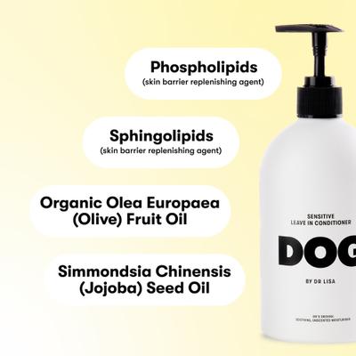 Show full view: DOG By Dr Lisa Sensitive Leave-In Dog Conditioner, 500-mL slide 5 of 7
