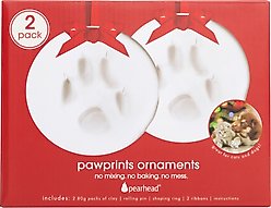 Pearhead Christmas Pawprints 2-Pack Christmas Ornament slide 2 of 9