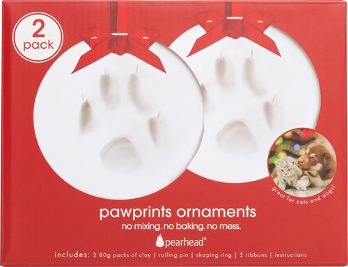 Show full view: Pearhead Christmas Pawprints 2-Pack Christmas Ornament slide 9 of 9