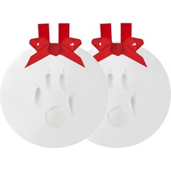 Pearhead Christmas Pawprints 2-Pack Christmas Ornament