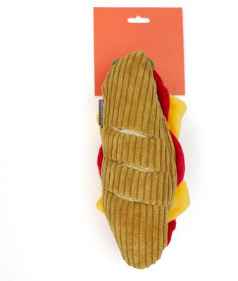 Show full view: ADC Houndstone & Co. Club Stack Interactive Crinkle Plush Dog Toy with Treat Pockets slide 2 of 6