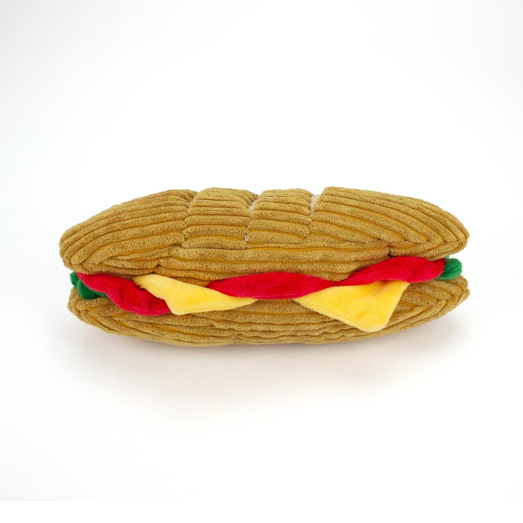 ADC Houndstone & Co. Club Stack Interactive Crinkle Plush Dog Toy with Treat Pockets