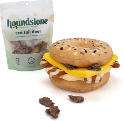 Show full view: ADC Houndstone & Co. Bacon Egg & Cheese Durable Plush Dog Toy slide 5 of 6