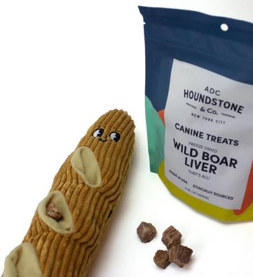 Show full view: ADC Houndstone & Co. Baguette Interactive Crinkle Plush Dog Toy with Treat Pockets slide 3 of 7