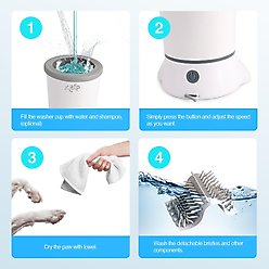 allforpaws Pet Salon Automatic Dog Paw Cleaner slide 2 of 9