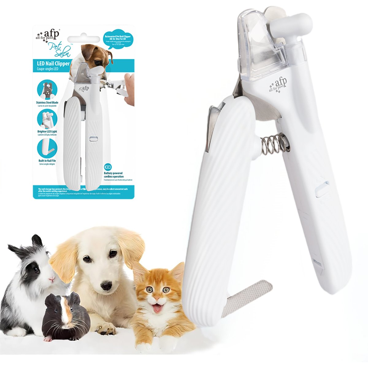 allforpaws Pet Salon LED Dog & Cat Nail Clipper