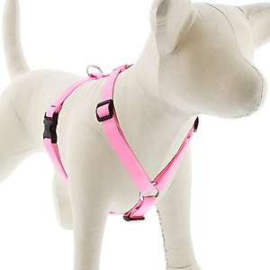 LupinePet Basic Solid Adjustable Dog Harness, Pink, Large: 20 to 32-in chest, 3/4-in wide
