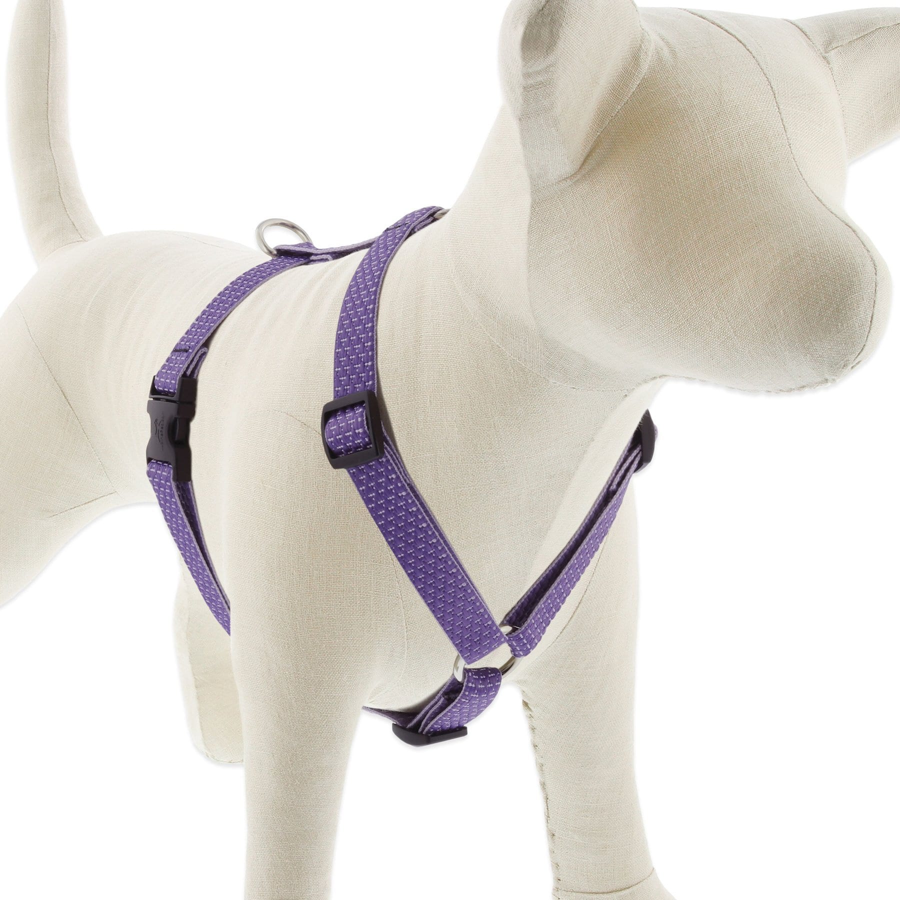 LupinePet LupinePet ECO Recycled Adjustable Dog Harness, Lilac, Medium: 14 to 24-in chest, 3/4-in wide