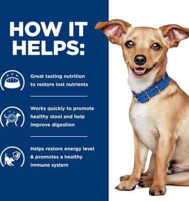 Show full view: Hill's Prescription Diet i/d Digestive Care Small Bites Chicken Flavor Dry Adult Dog Food, 7-lb bag slide 6 of 13