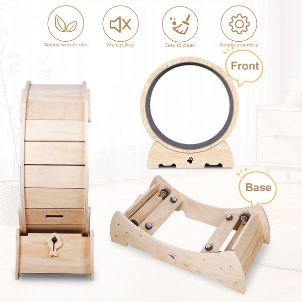 Cesicia Carpeted Cat Exercise Wheel