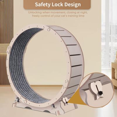 Show full view: Cesicia Cat Exercise Wheel, Natural Wood slide 4 of 8