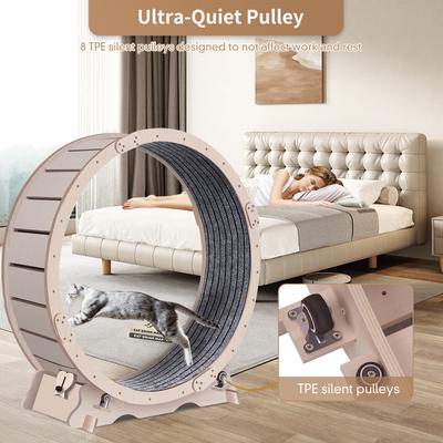 Show full view: Cesicia Cat Exercise Wheel, Natural Wood slide 2 of 8