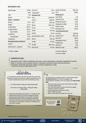 Show full view: HAVENS Senior Crumbs Horse Feed, 38.5-lb bag slide 8 of 8