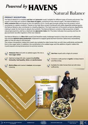 Show full view: HAVENS Natural Balance Horse Feed, 38.5-lb bag slide 6 of 7