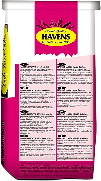 Show full view: HAVENS Lucky Horse Cookies Horse Treats, 2.2-lb bag slide 2 of 2