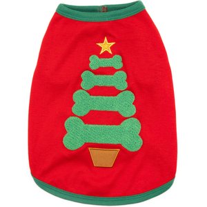 The Worthy Dog Bone Tree Dog Shirt, Medium